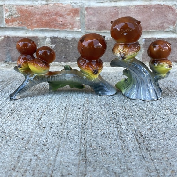 Vintage Norcrest Owl Family on an Acorn Tree Branch - Picture 9 of 9